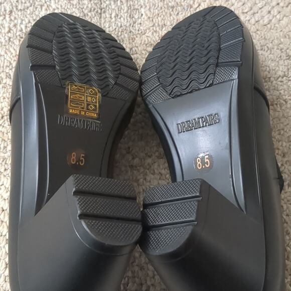 DREAM PAIRS Women's Low Chunky Block Heels Pumps Slip on Loafer 8.5 - Picture 7 of 9